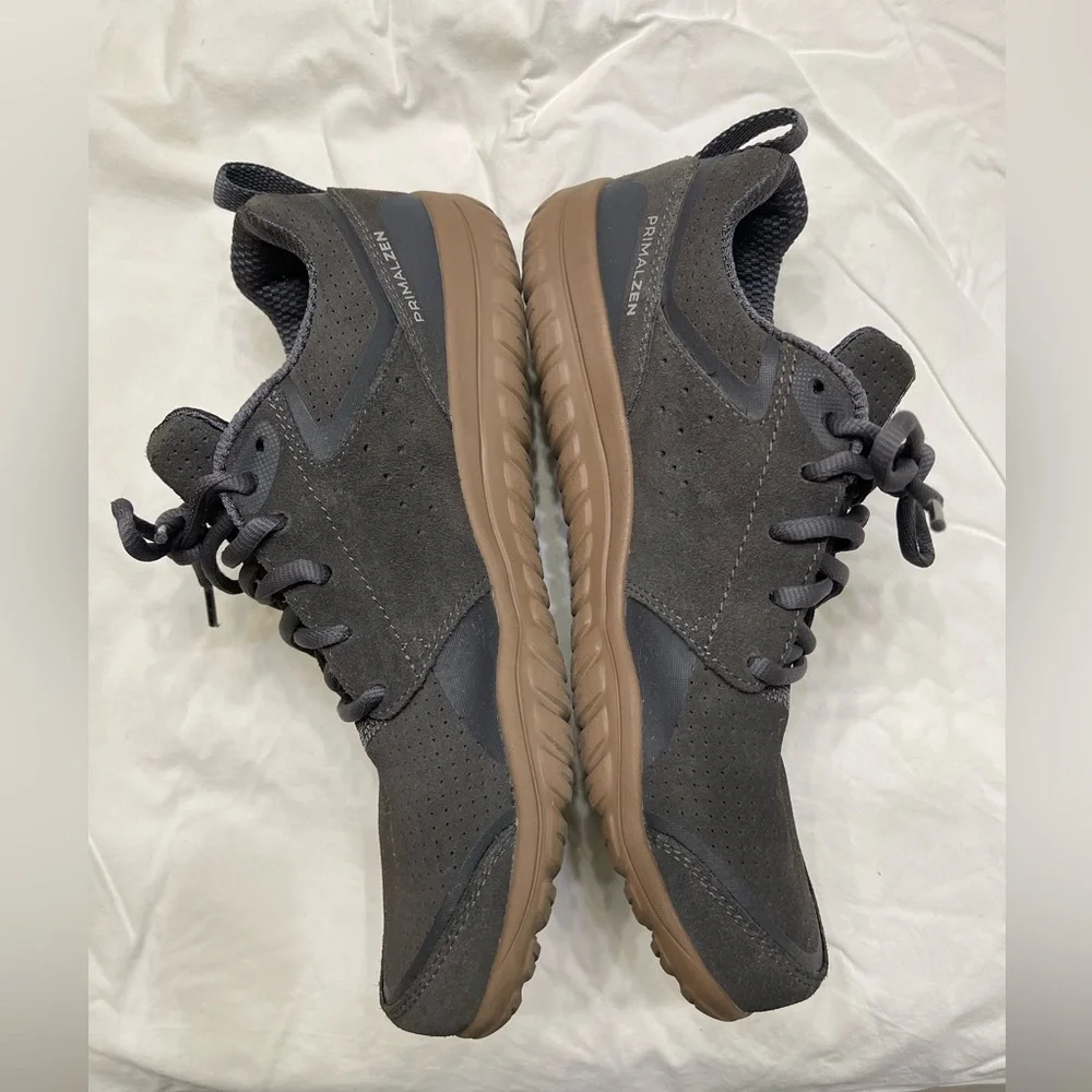 LEMS PRIMAL ZEN SUEDE GRAPHITE dark grey MENS 10 zero drop shoes wide toe box - Picture 4 of 10
